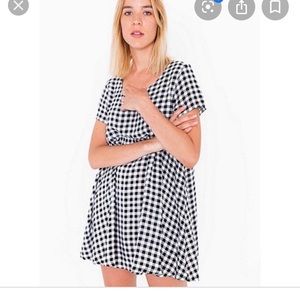 American Apparel Gingham Babydoll dress